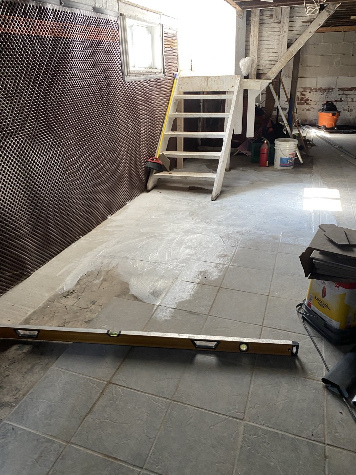 Basement preparation with foundation membrane